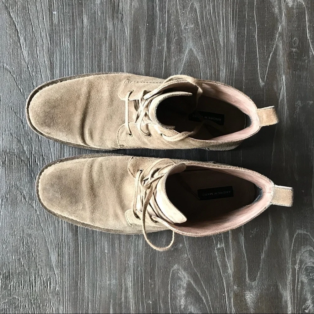 Andrew marc chukka suede boot